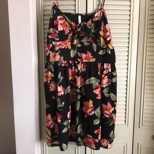 Floral mini dress (pockets)